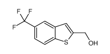 [5-(三氟甲基)-1-苯并噻吩-2-基]甲醇结构式