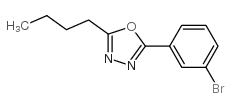 2-(3-溴苯基)-5-丁基-1,3,4-噁二唑结构式