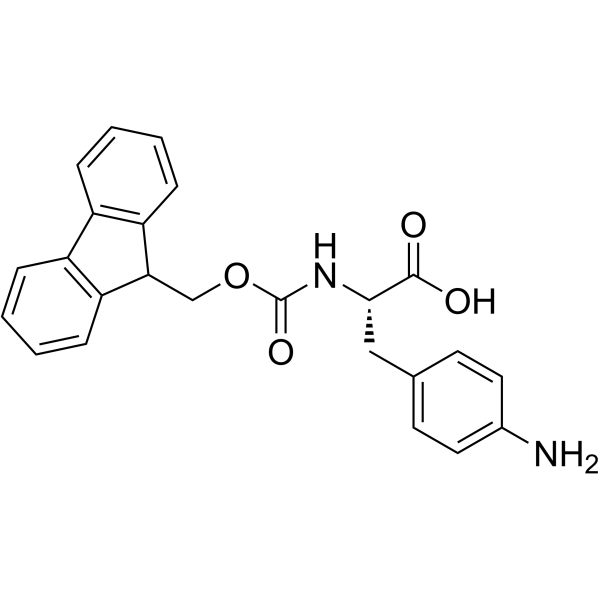 FMOC-4-氨基-L-苯丙氨酸结构式
