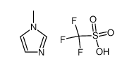 1-甲基咪唑三氟甲磺酸盐结构式