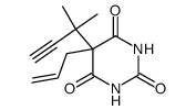 5-allyl-5-(1,1-dimethyl-prop-2-ynyl)-barbituric acid结构式
