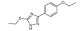 3-(4-ethoxy-phenyl)-5-ethylmercapto-1H-[1,2,4]triazole结构式