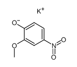 4-nitroguaiacol potassium salt Structure