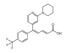 (2E,4Z)-5--[2-(piperidin-1-yl) pyridin-4-yl]-5-[4-(trifluoromethyl)phenyl]-2,4-pentadienoic acid结构式