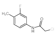 2-氯-n-(3-氟-4-甲基-苯基)-乙酰胺结构式
