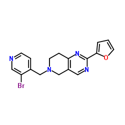 6-[(3-Bromo-4-pyridinyl)methyl]-2-(2-furyl)-5,6,7,8-tetrahydropyrido[4,3-d]pyrimidine Structure