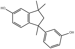 1-(3-Hydroxyphenyl)-1,3,3-trimethylindan-5-ol结构式