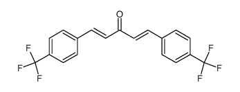 trans,trans-1,5-Bis[4-(trifluoromethyl)phenyl]-1,4-pentadien-3-one structure