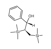(1S,2S)-1-phenyl-2,3-bis(trimethylsilyl)propan-1-ol Structure