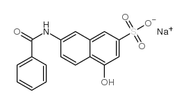2-Naphthalenesulfonicacid, 7-(benzoylamino)-4-hydroxy-, sodium salt (1:1) picture