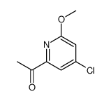 1-(4-chloro-6-methoxypyridin-2-yl)ethanone Structure