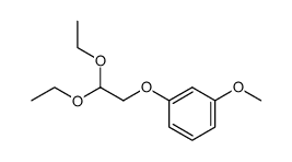 (3-methoxy-phenoxy)-acetaldehyde diethylacetal Structure