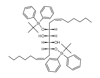 9(R),12(R)-bis<(tert-butyldiphenylsilyl)oxy>-6-(Z),14(Z)-icosadiene-10(S),11(S)-diol Structure