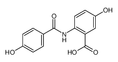 5-hydroxy-2-[(4-hydroxybenzoyl)amino]benzoic acid Structure
