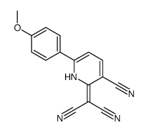 2-[3-cyano-6-(4-methoxyphenyl)-1H-pyridin-2-ylidene]propanedinitrile结构式