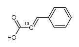 [2-13C]cinnamic acid Structure