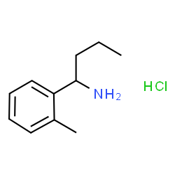1-(2-甲基苯基)丁-1-胺盐酸盐结构式