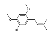 1-bromo-2,4-dimethoxy-5-(3-methyl-but-2-enyl)-benzene结构式