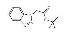 benzotriazol-1-ylacetic acid tert-butyl ester结构式