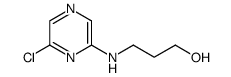3-(6-chloropyrazin-2-ylamino)propan-1-ol结构式