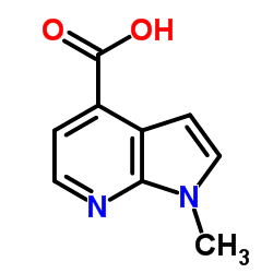 1-甲基-7-氮杂吲哚-4-羧酸结构式