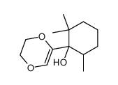 2,2,6-trimethyl-1-(2-(1,4-dioxenyl))-1-cyclohexanol结构式