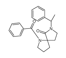 1-Benzoyl-7-[(1R)-1-phenylethyl]-1,7-diazaspiro[4.4]nonan-6-one Structure