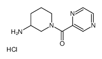 (3-Amino-piperidin-1-yl)-pyrazin-2-yl-Methanone hydrochloride structure