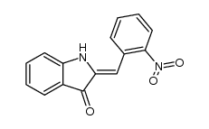 2-(2-nitro-benzylidene)-indolin-3-one Structure