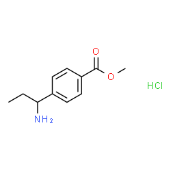4-(1-氨基丙基)苯甲酸甲酯盐酸盐结构式