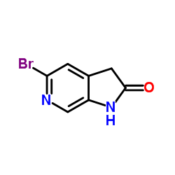5-溴-1H-吡咯并[2,3-c]吡啶-2(3h)-酮结构式