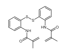 N,N'-(disulfanediylbis(2,1-phenylene))bis(2-methylacrylamide)结构式