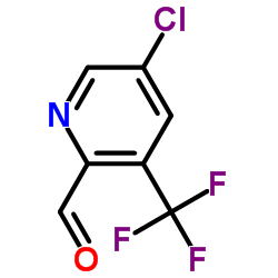 5-氯-3-(三氟甲基)吡啶-2-甲醛结构式