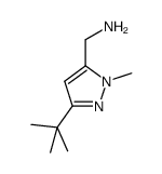 (3-tert-butyl-1-methyl-1H-pyrazol-5-yl)methanamine Structure
