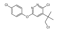 3-chloro-4-(1-chloro-2-methylpropan-2-yl)-6-(4-chlorophenoxy)pyridazine Structure