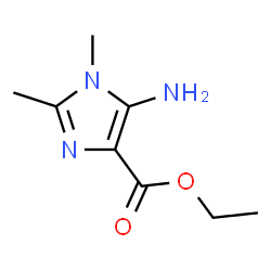 5-氨基-1,2-二甲基-1H-咪唑-4-羧酸乙酯结构式
