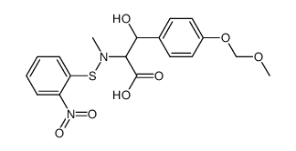 O-methoxymethyl-N-methyl-N-(2-nitrophenylthio)-β-hydroxytyrosine结构式