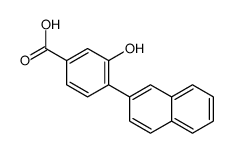 3-hydroxy-4-naphthalen-2-ylbenzoic acid结构式