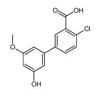 2-chloro-5-(3-hydroxy-5-methoxyphenyl)benzoic acid Structure