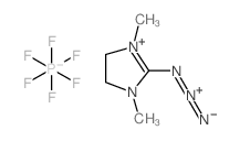 2-叠氮基-1,3-二甲基咪唑六氟磷酸盐结构式