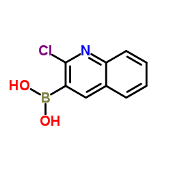 (2-Chloro-3-quinolinyl)boronic acid Structure