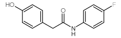 N-(4-氟苯基)-2-(4-羟基苯基)乙酰胺结构式
