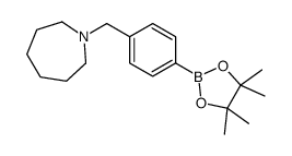 4-(1-氮杂基甲基)苯硼酸频哪醇酯结构式