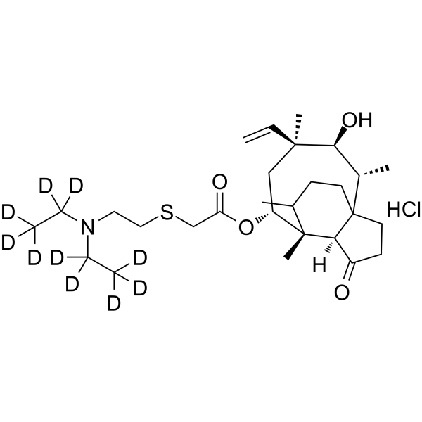 Tiamulin-d10 hydrochloride Structure