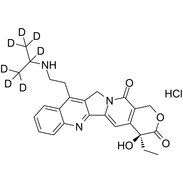 Belotecan-d7 hydrochloride结构式
