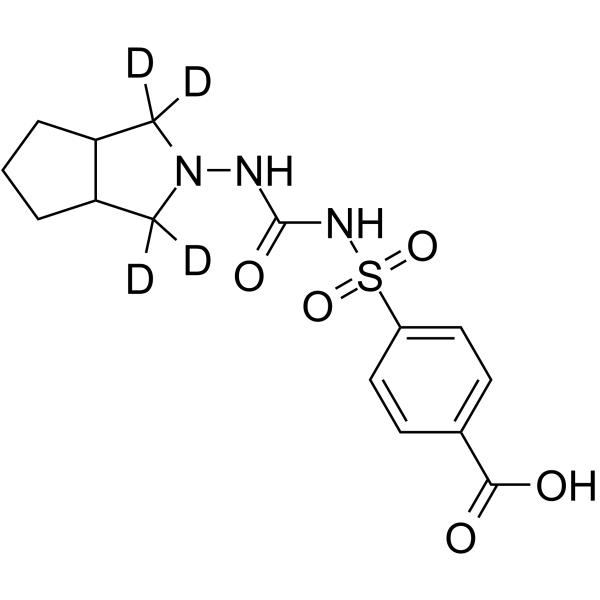 Carboxy Gliclazide-d4 Structure