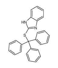 2-triphenylmethylmercaptobenzimidazole Structure