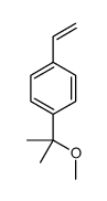 1-ethenyl-4-(2-methoxypropan-2-yl)benzene结构式