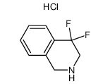 4,4-Difluoro-1,2,3,4-Tetrahydroisoquinoline Hydrochloride Structure