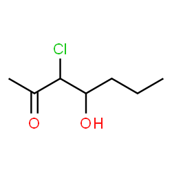 2-Heptanone,3-chloro-4-hydroxy-结构式